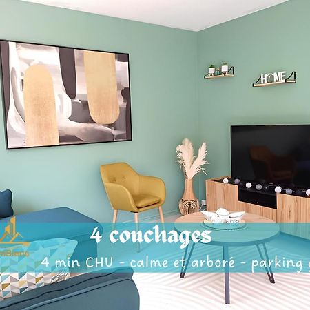 Ferienwohnung Proche Chu - 4 Couchages - Parking Gratuit - Local Velo Amiens Exterior foto